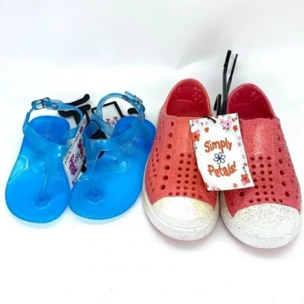 Toddler Girls Size 6 Sandals Set Of 2 New